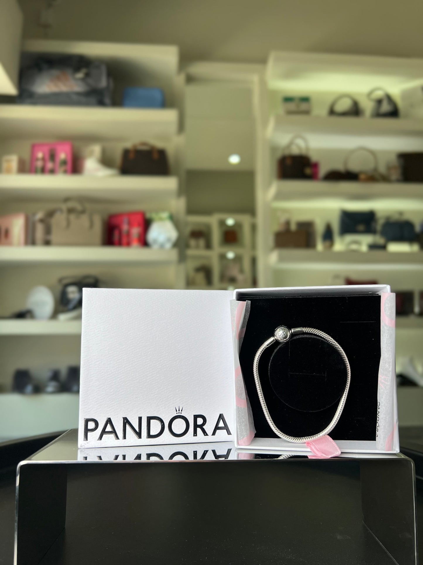Pulsera Pandora con circulo 18 cm