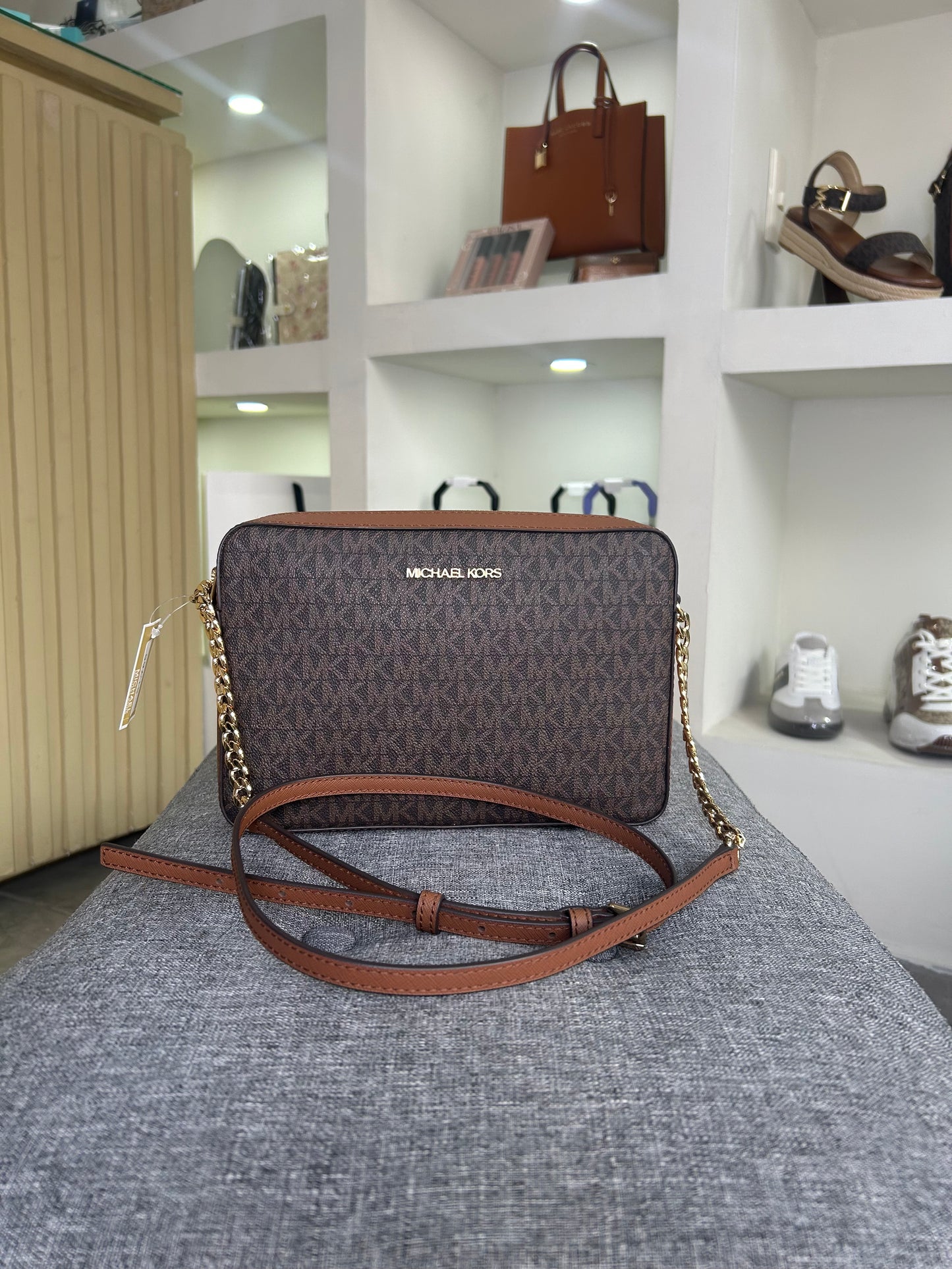Crossbody Michael kors cafe estampada