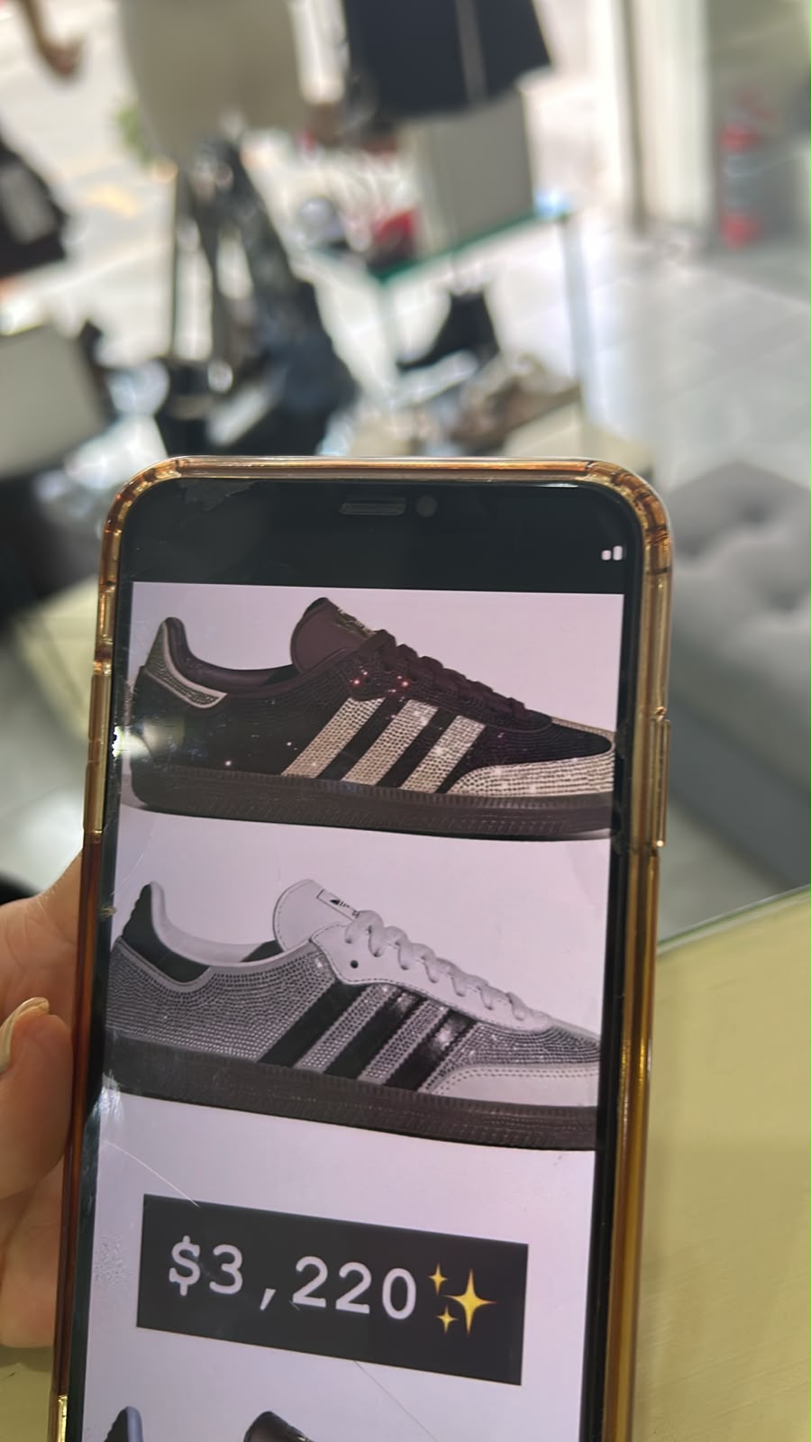 ADIDAS samba tinto brillos