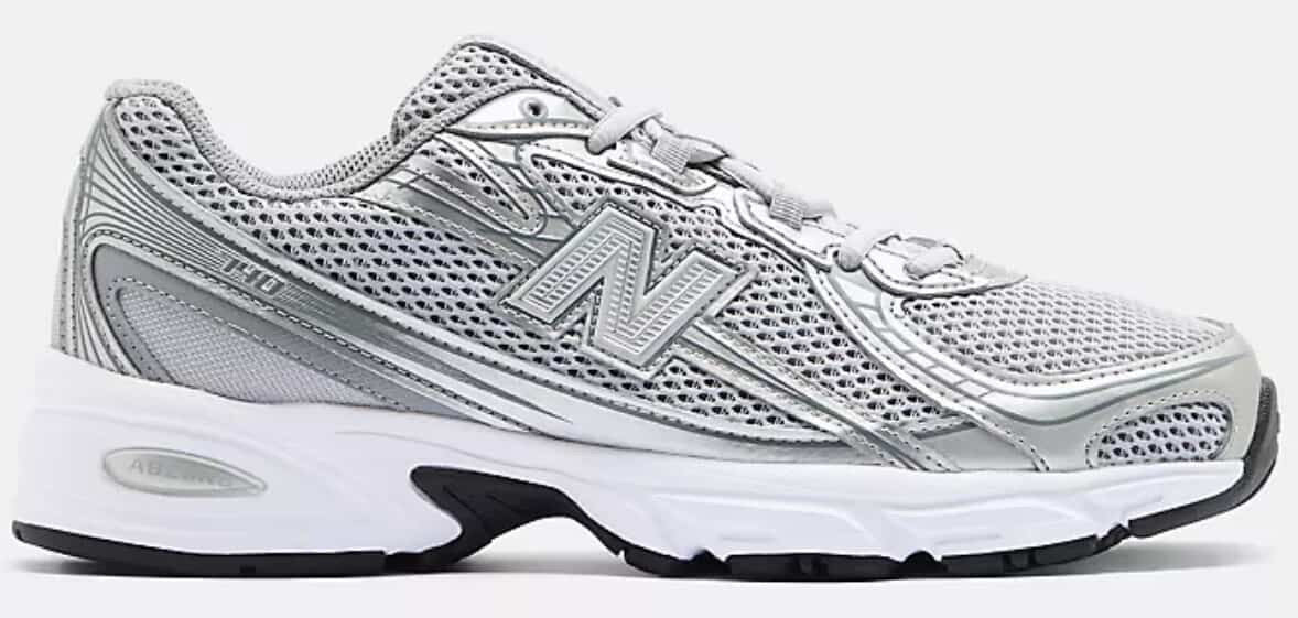 New Balance 740 Castlerock with metallic silver and silver metallic