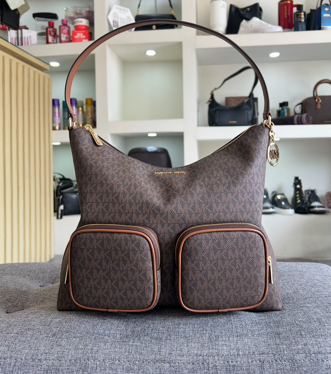 Bolsa Michael kors cafe estampada Brun Merrit