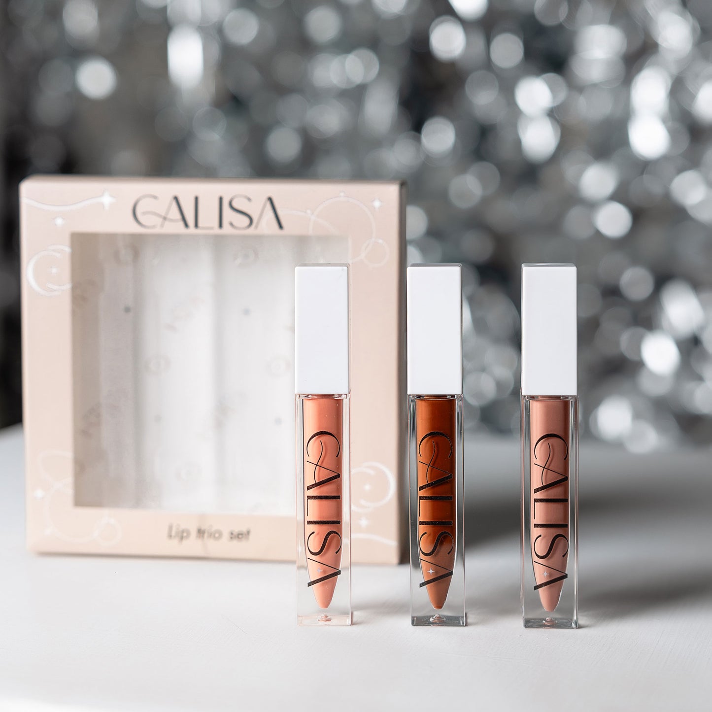Lip trio set Calisa overnight, skin y solar gloss