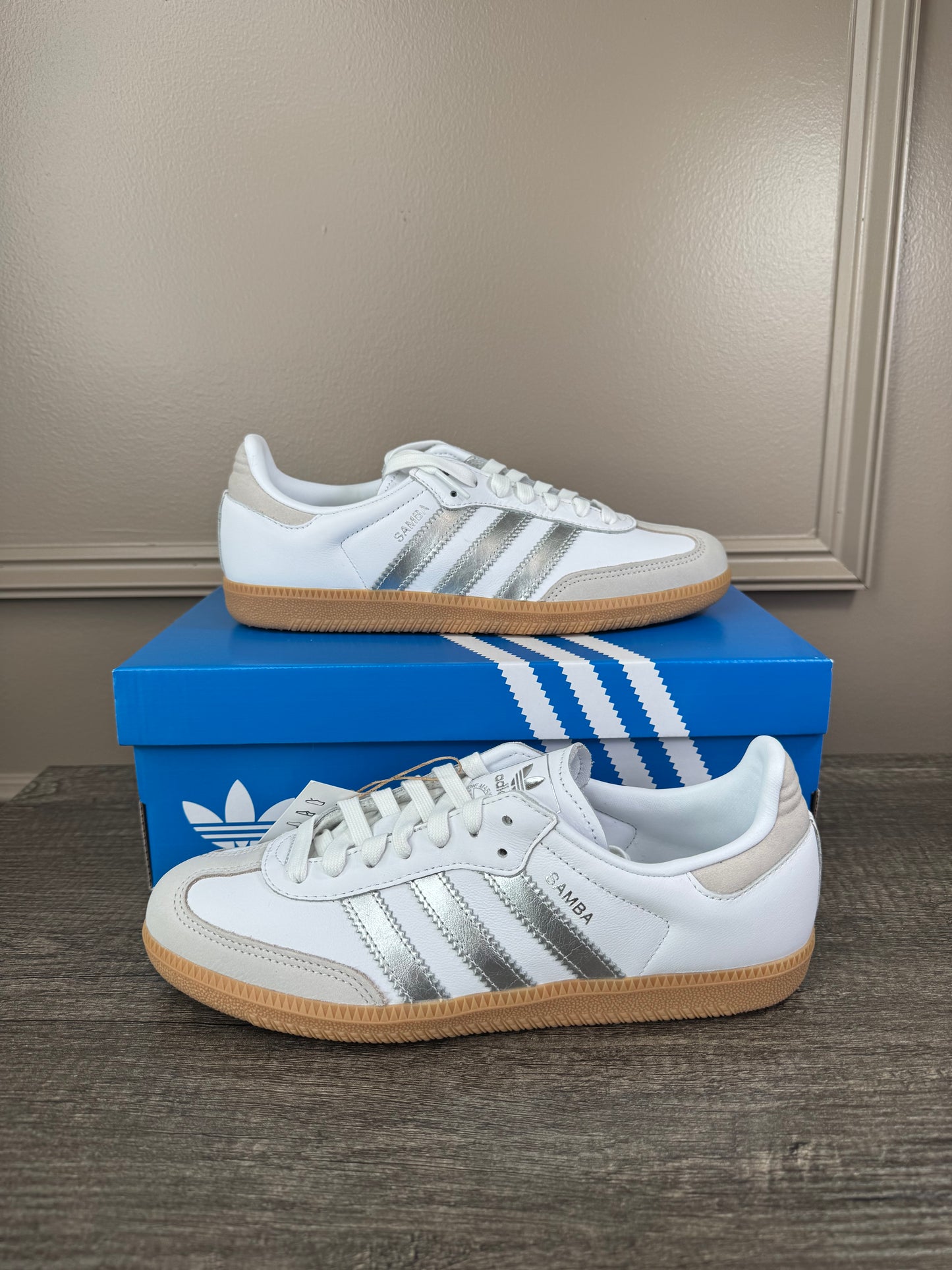 Teni Samba blanco con plateado