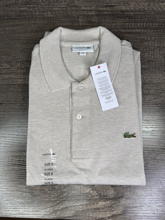 Playera tipo polo Lacoste beige