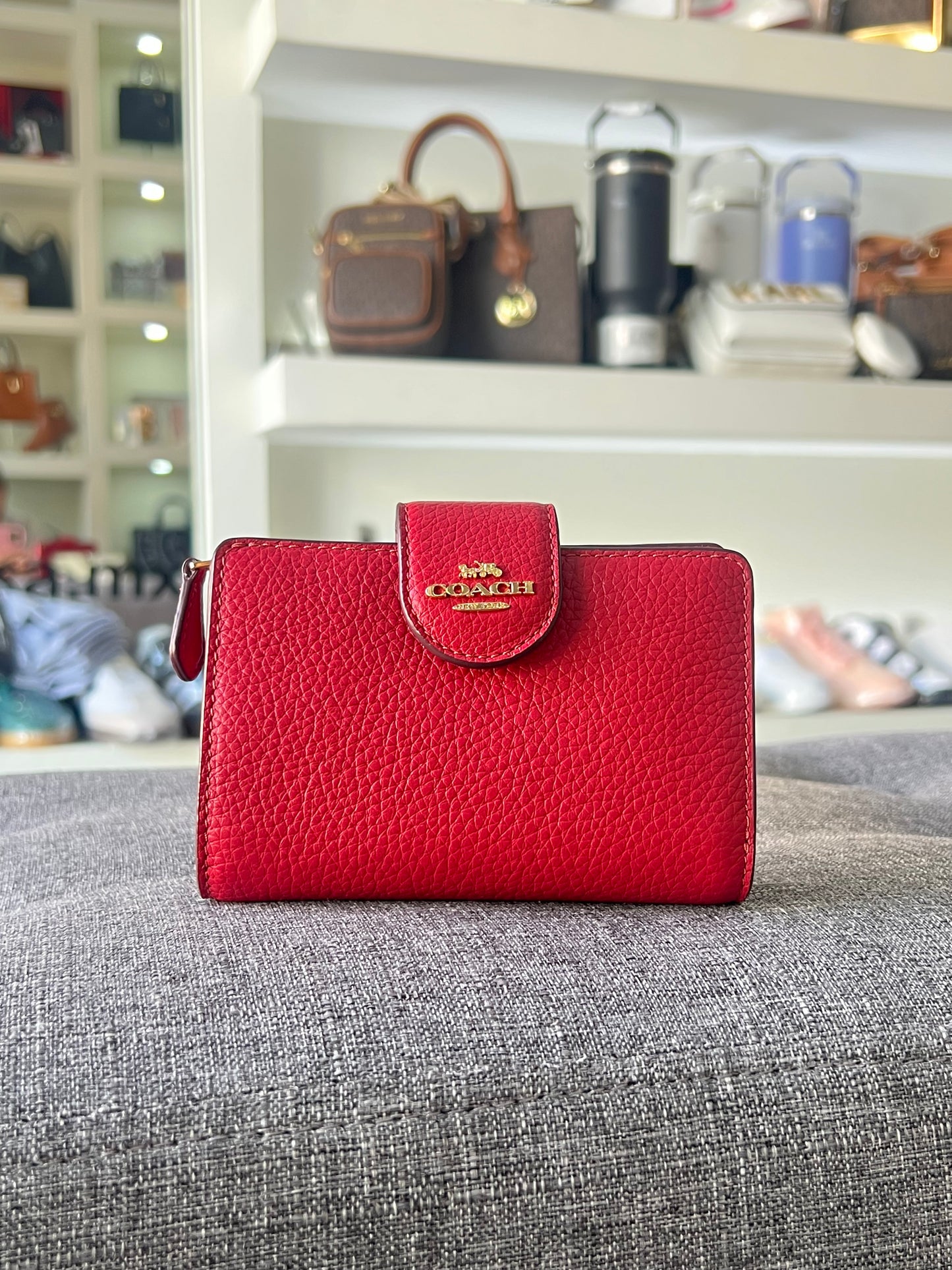 Cartera Coach roja
