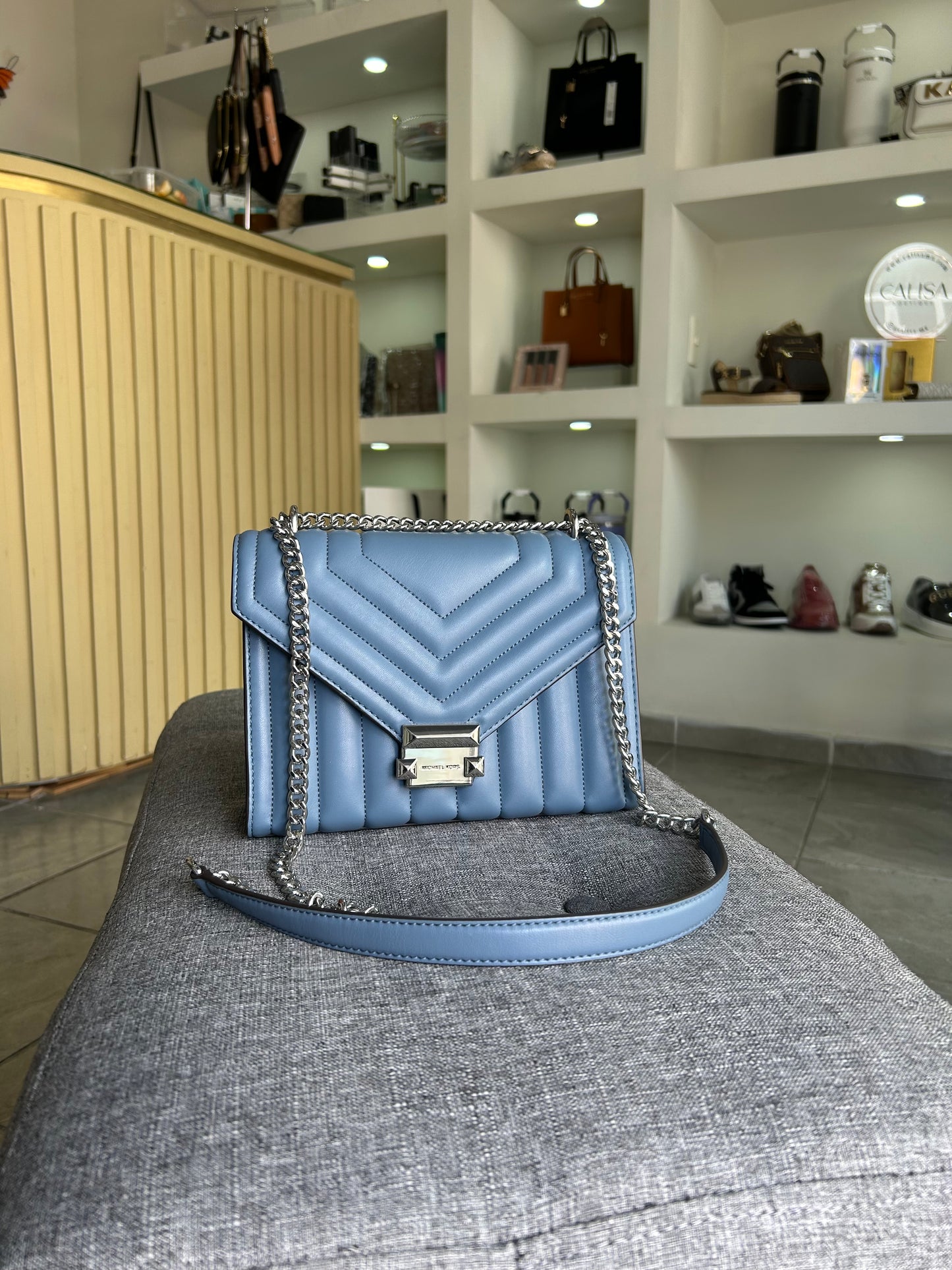 Bolsa crossbody Michael kors azul