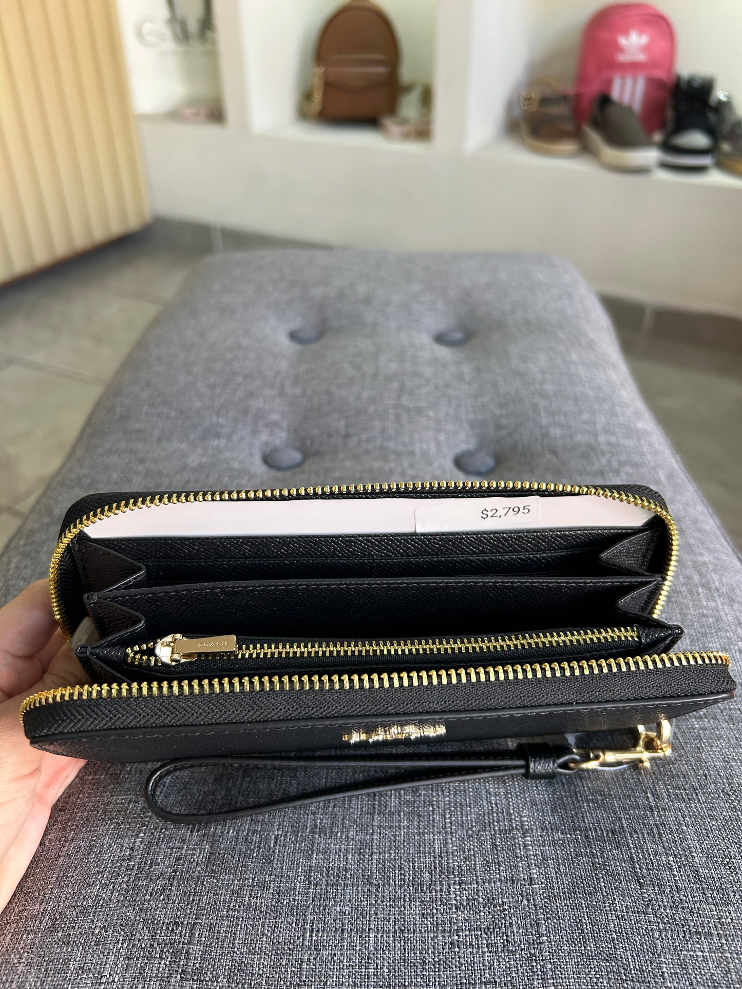 Cartera Coach negra grande