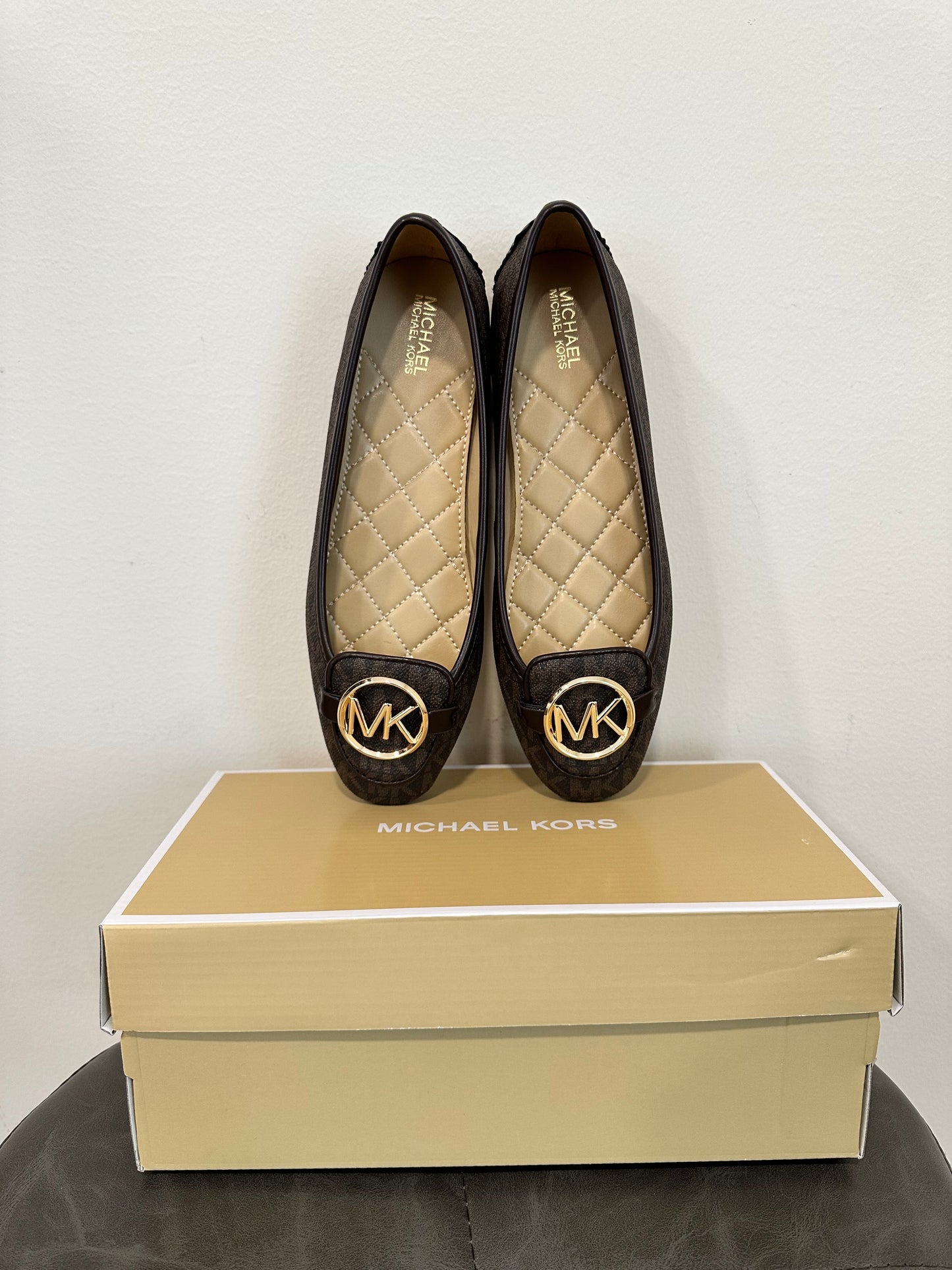 Flats Michael Kors café estampado