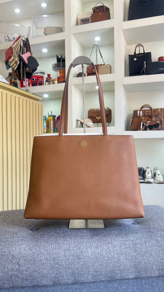 Bolsa Tory Burch cafe camel  grande Lisa