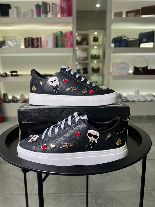 Teni Karl Lagerfeld negro cate pins