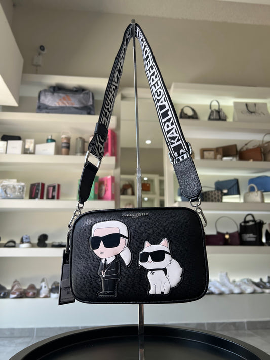 Crossbody Karl Lagerfeld negra Maybelle