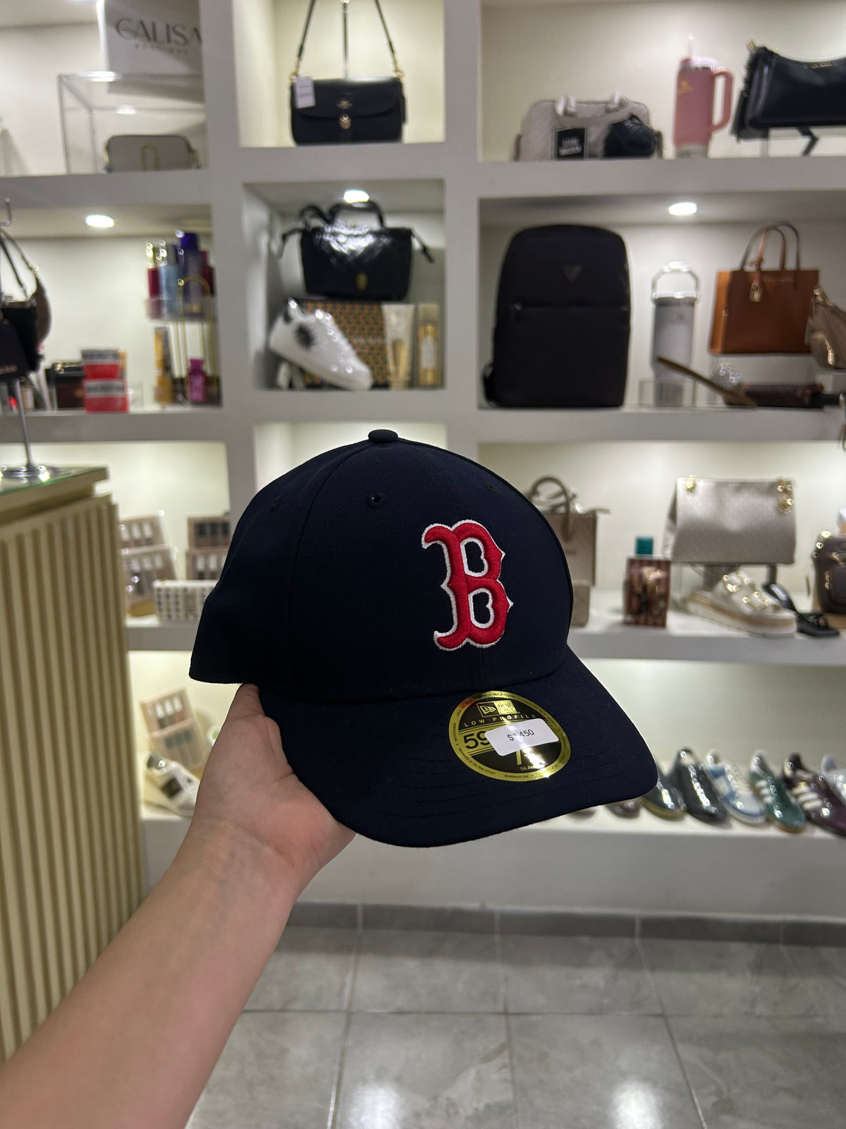 New Era Men's Boston Red Sox 59Fifty Game Navy Authentic Hat