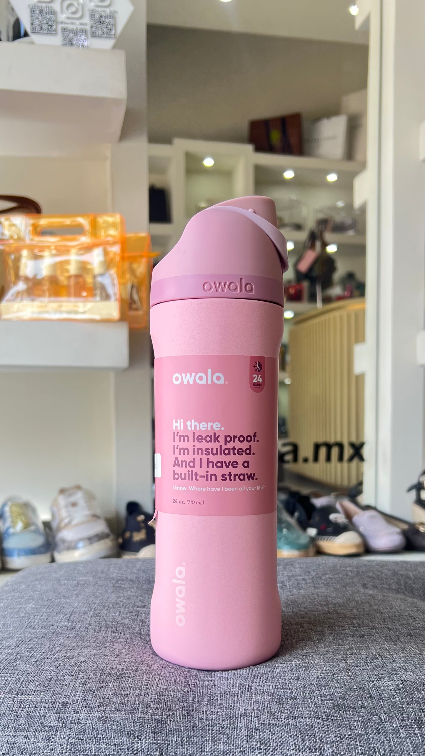 Termo Owala freeSip rosa 24 oz