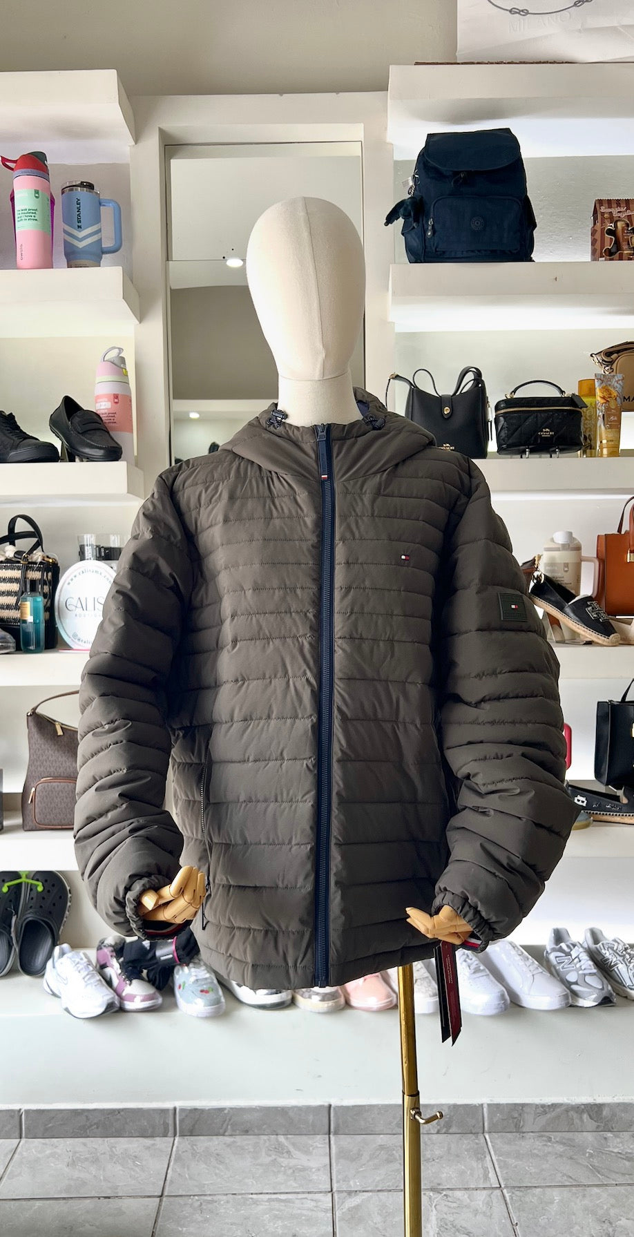 Chamarra verde Tommy verde talla L