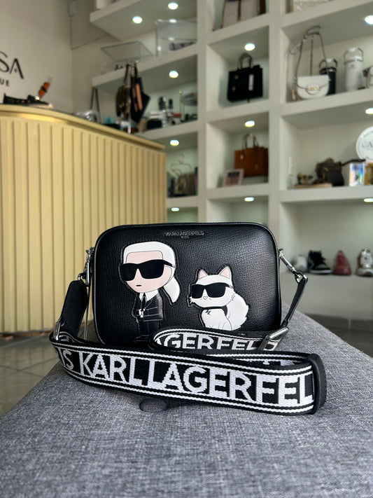Crossbody Karl Lagerfeld negra Maybelle