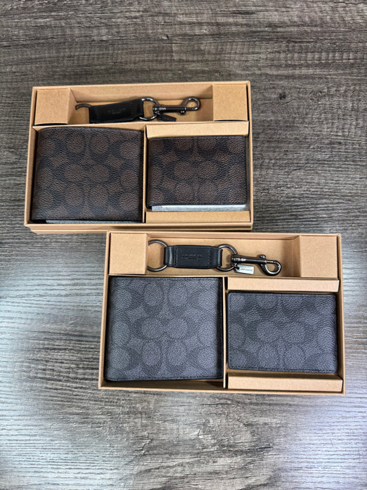 Set cartera Coach estampada caballero