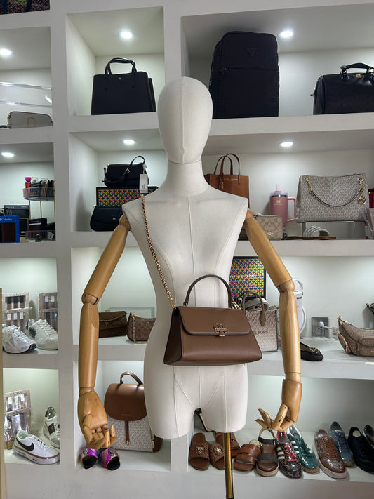 Bolsa Tory Burch camel Lisa con cadena