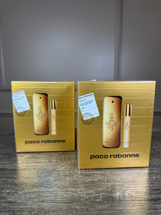 Set Paco Rabanne perfume 100 ml travel spray 20 ml