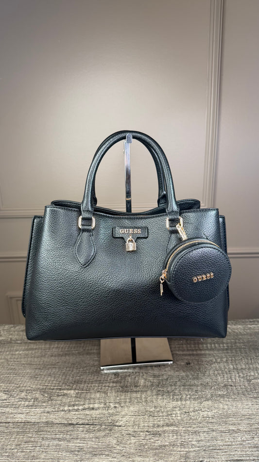 Bolsa Guess negra lisa