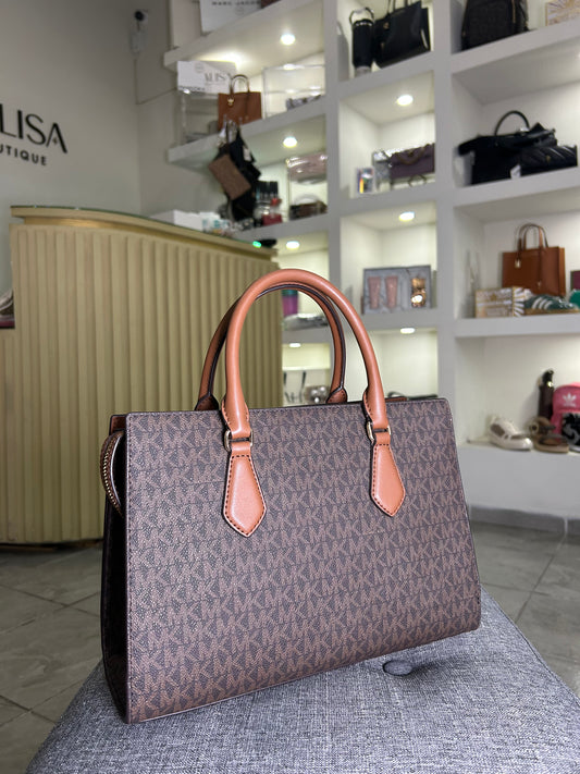 Bolsa Michael Kors Marilyn cafe estampada