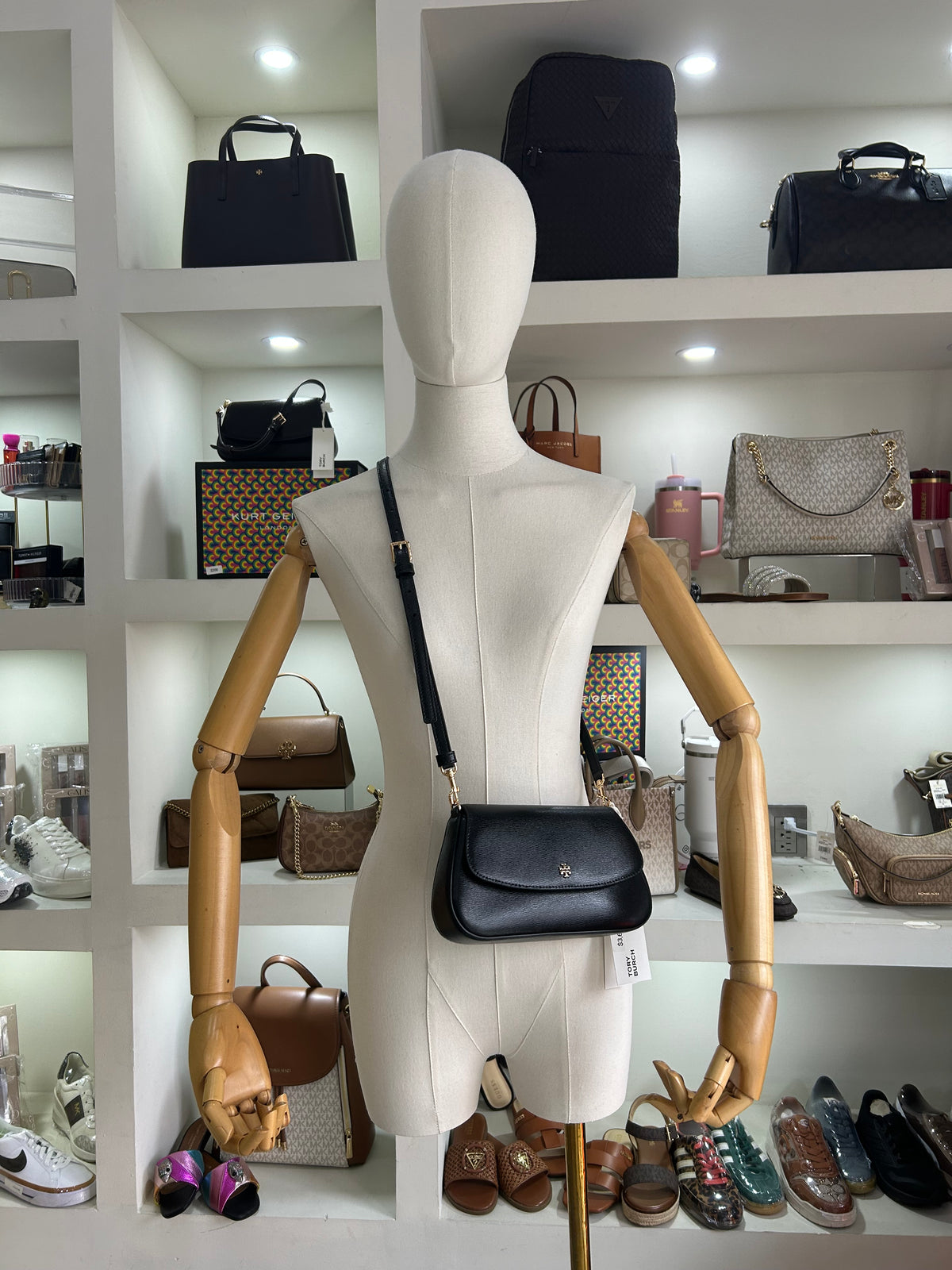 Bolsa crossbody tory negra