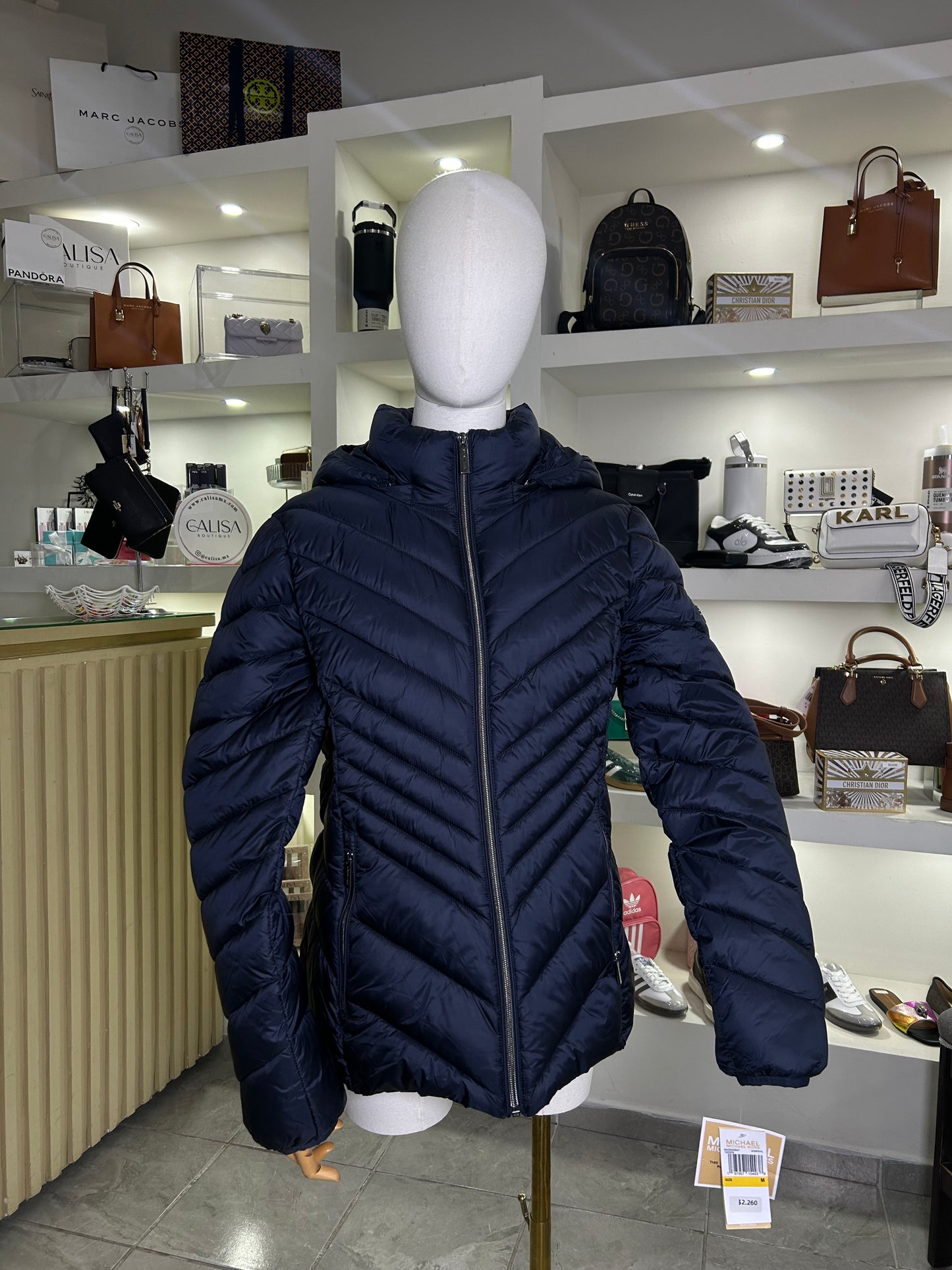 Chamarra Michael Kors azul dama talla M