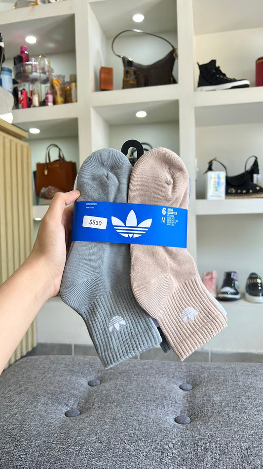 Adidas set calcetin beige, gris, blanco