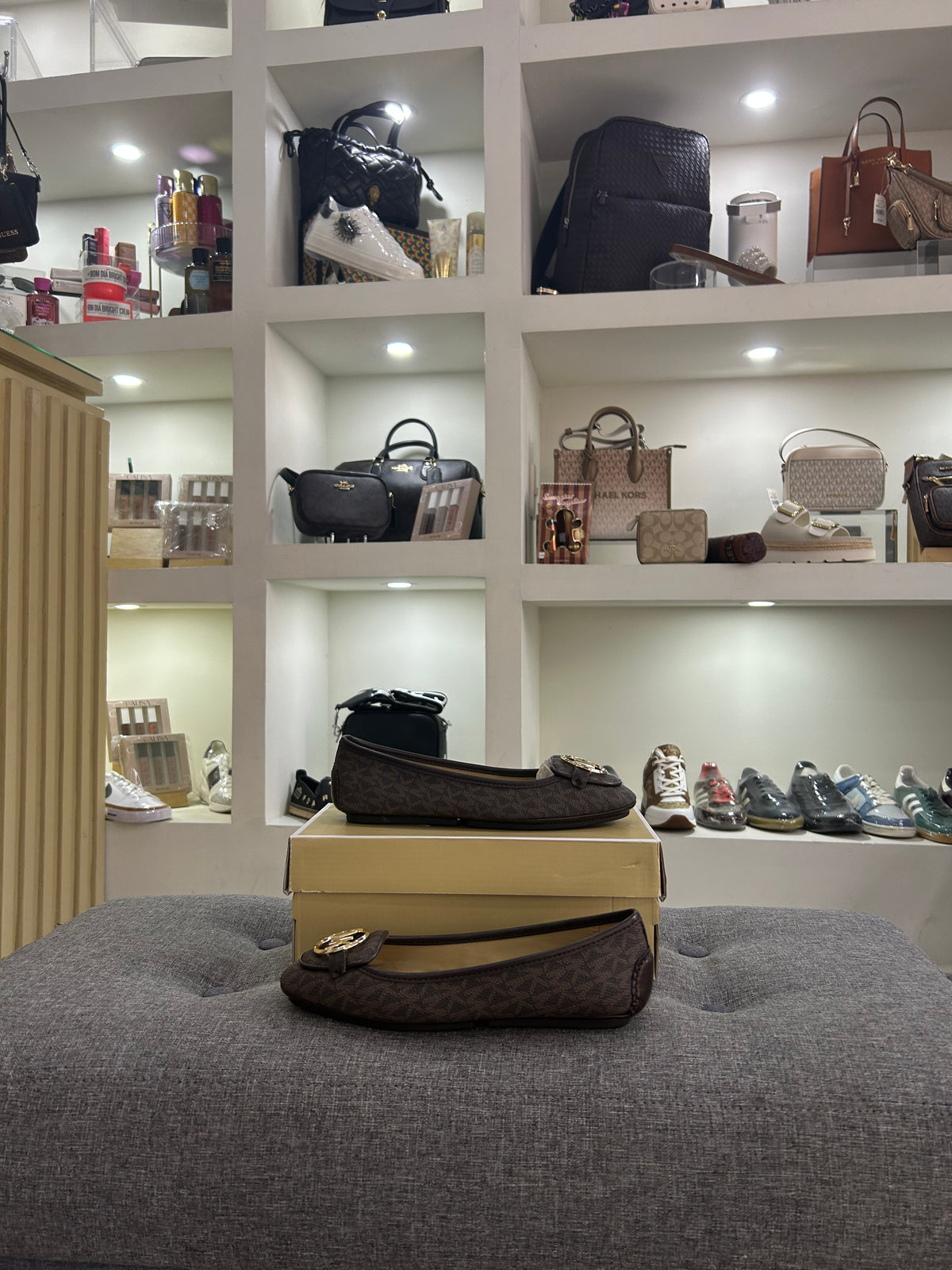 Flats Michael Kors café estampado