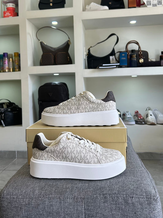 MK Romey Two-Tone Logo Platform Sneaker