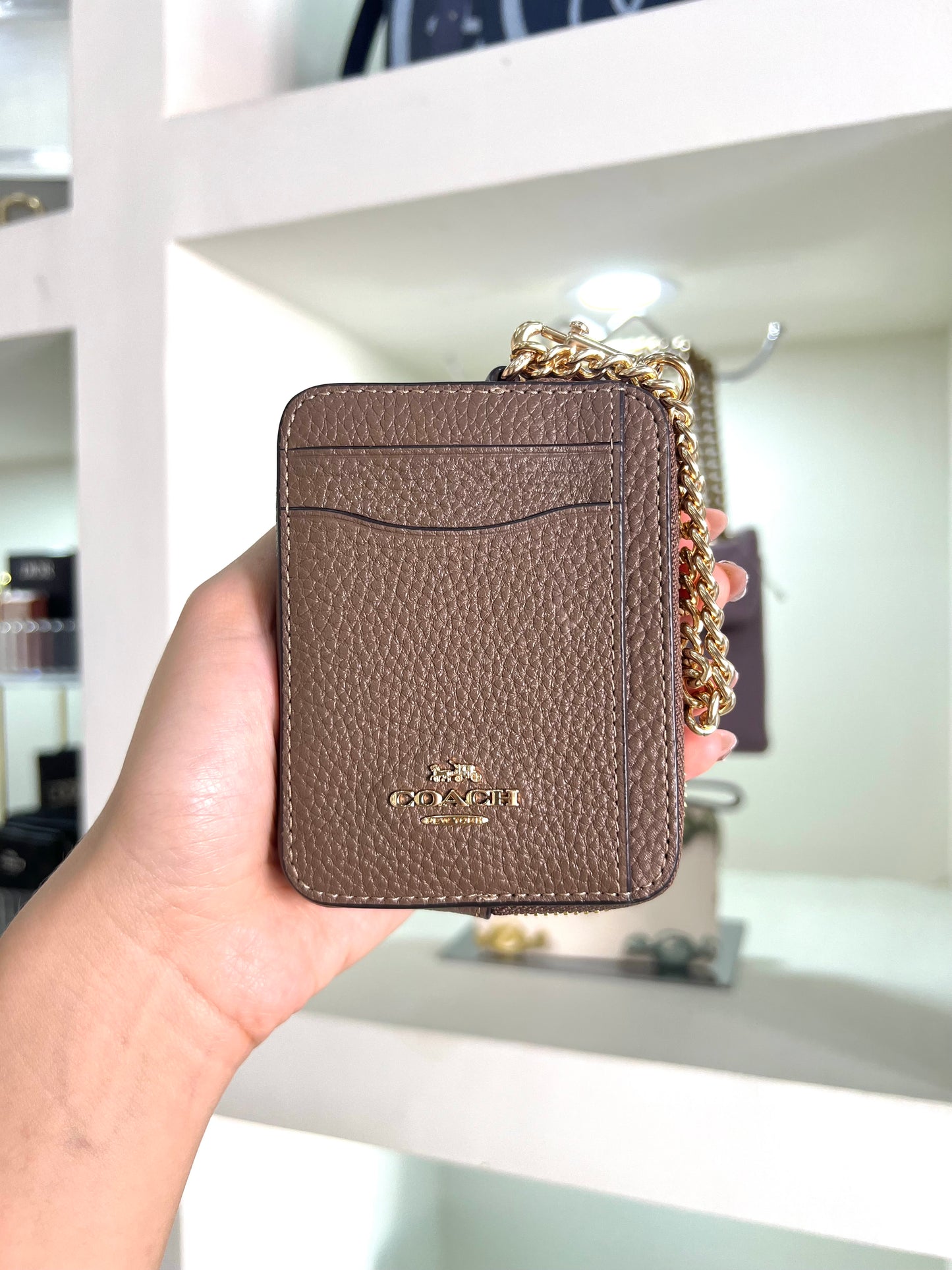 Cartera Coach dark stone