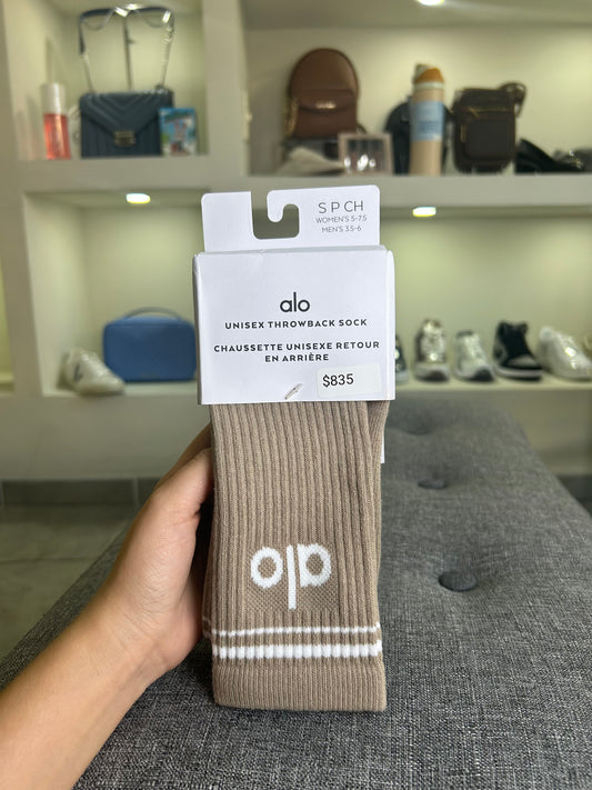 Calceta alo cafe throwback sock