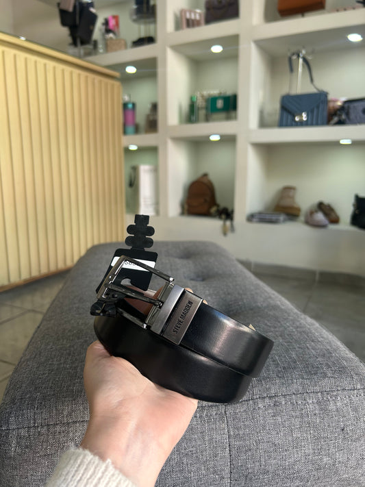 Cinturon Steve Madden negro reversible caballero talla L (38/40)