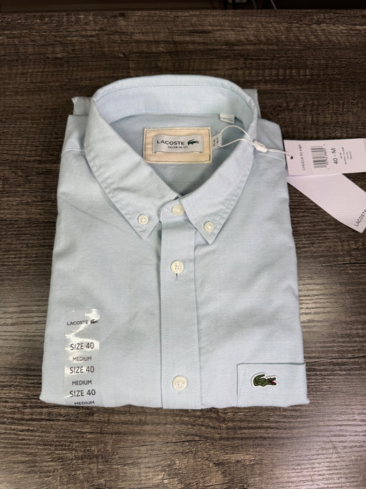 Camisa Lacoste azul manga corta