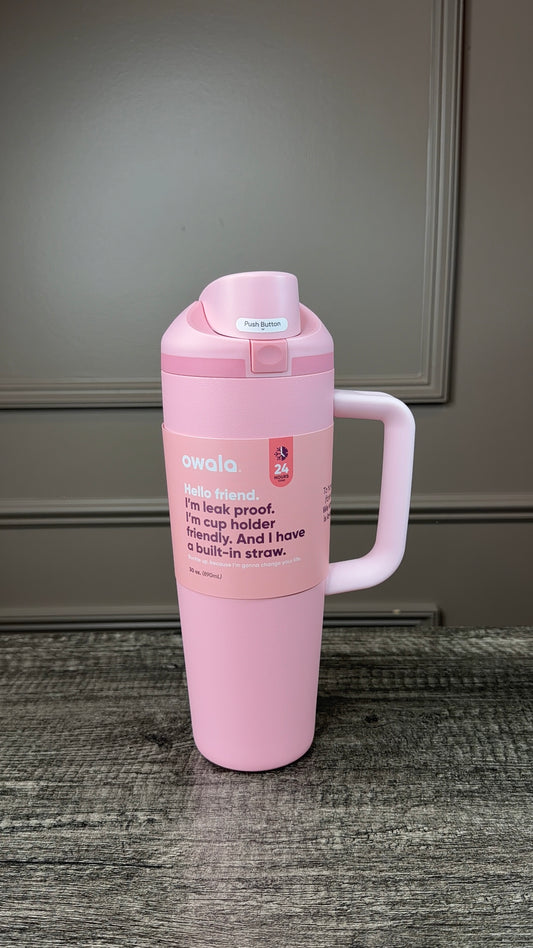 Termo owala 30 oz freeSip rose quartz