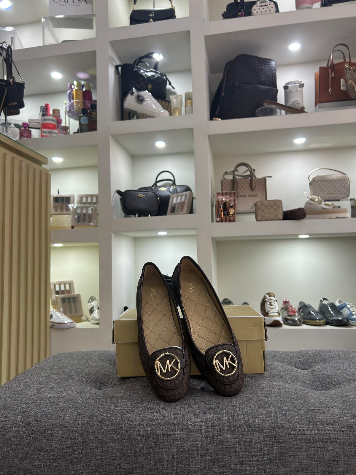 Flats Michael Kors café estampado