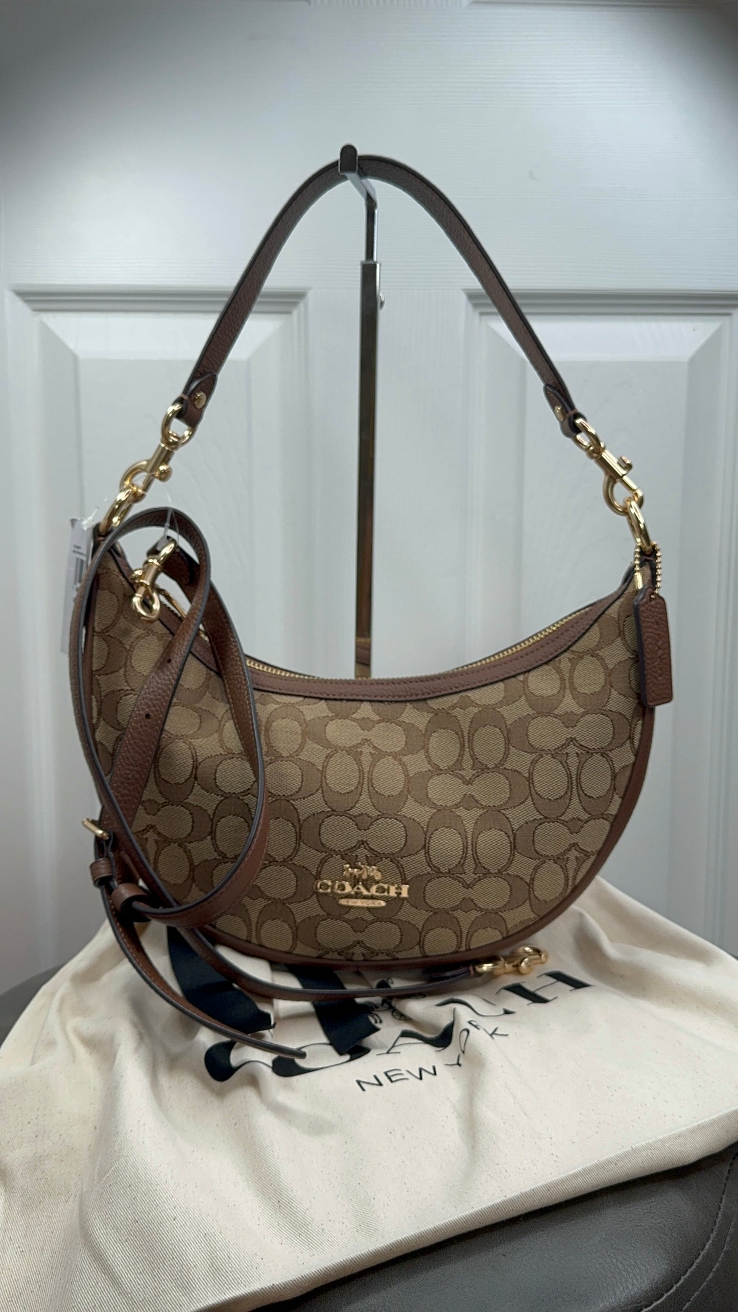 Bolsa Coach estampada shoulder bag