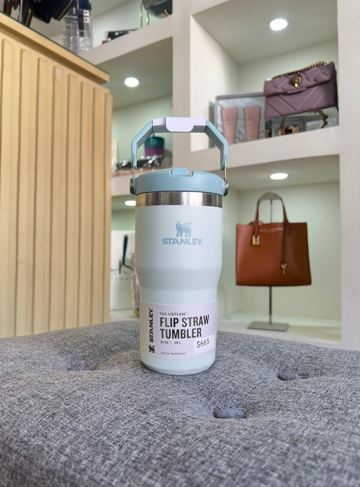 Termo stanley azul menta 20 oz