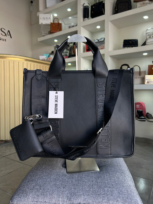 Bolsa steve Madden negra lisa bwebber-el