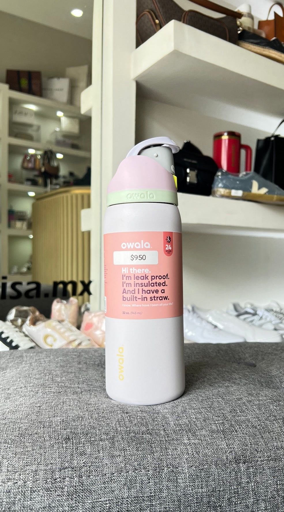 Termo owala 32 oz Lila candy coated