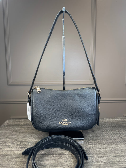 Bolsa Coach negra lisa