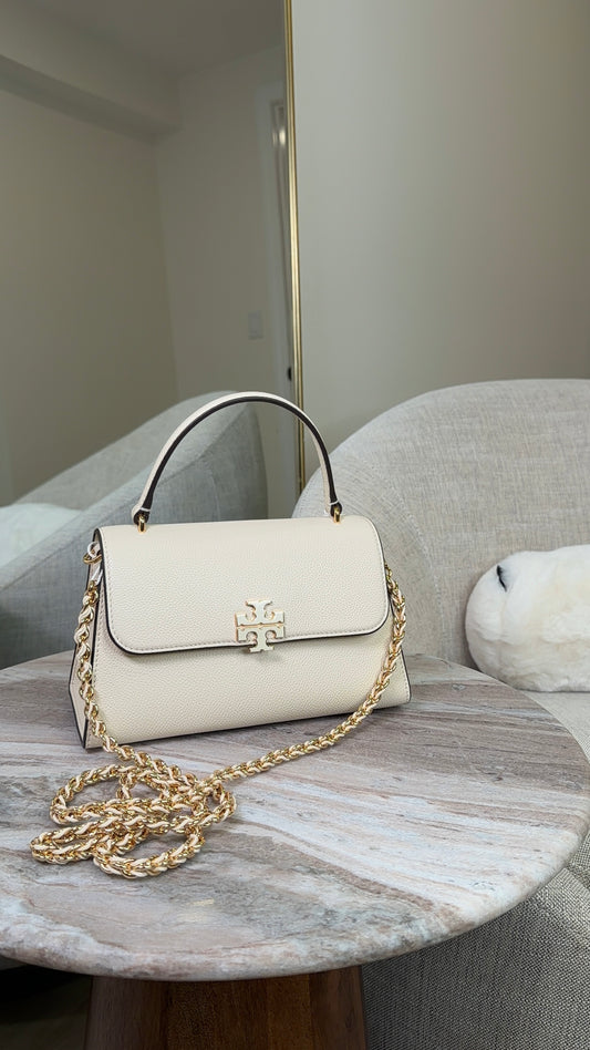 Bolsa tory burch blanco hueso britten