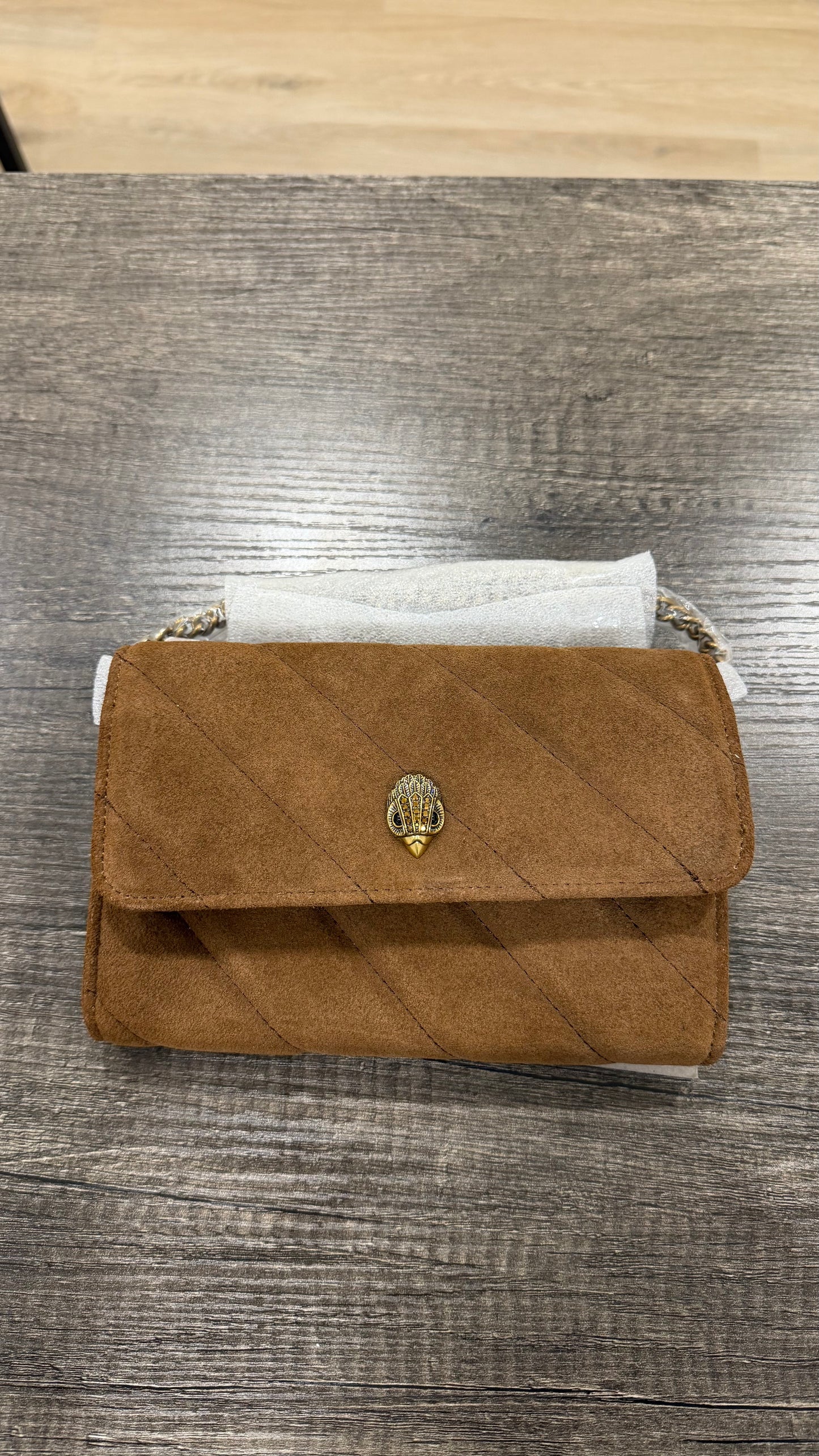 Crossbody Kurt suade color cafe