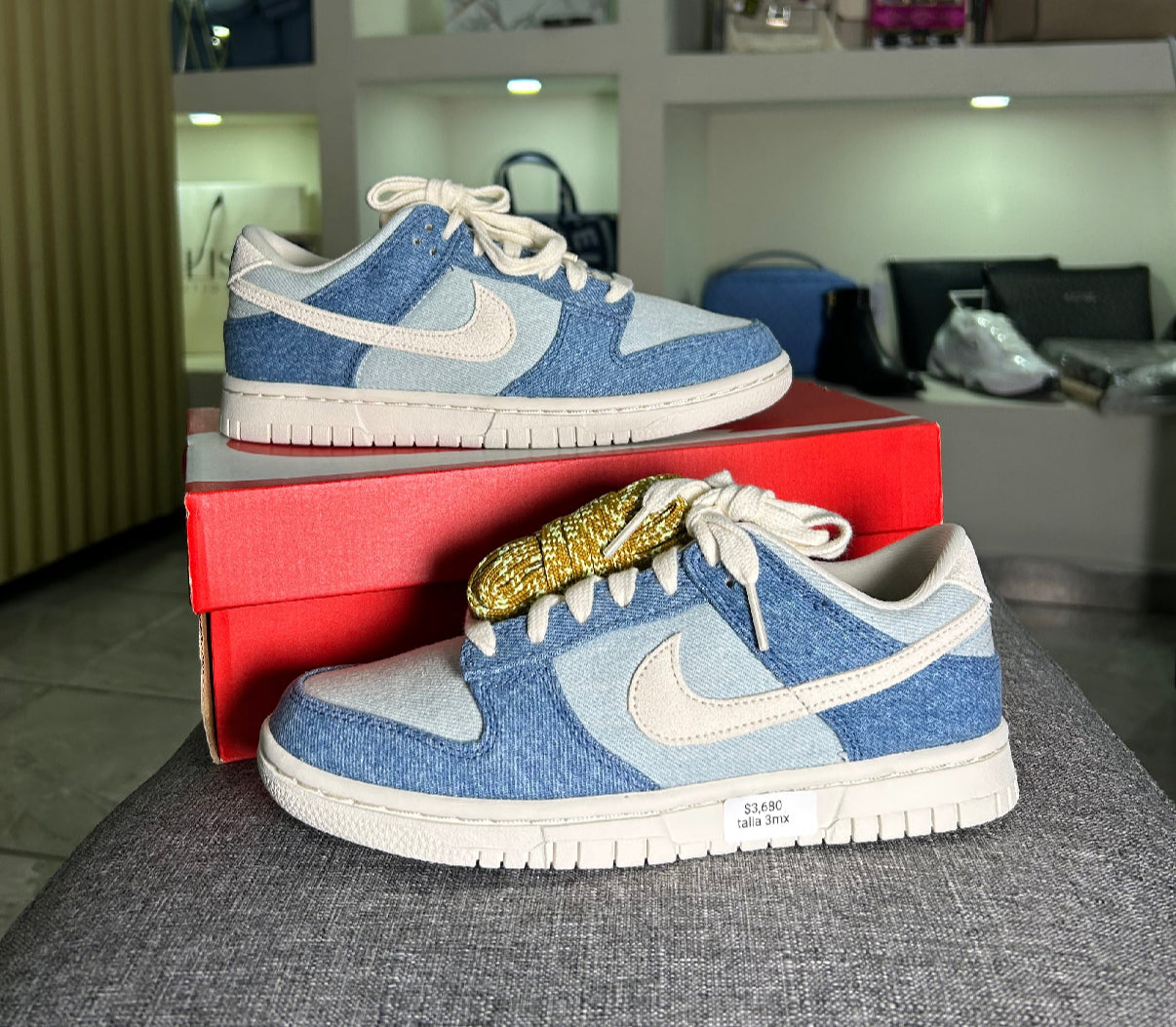 Ten Nike dunk low azul denim