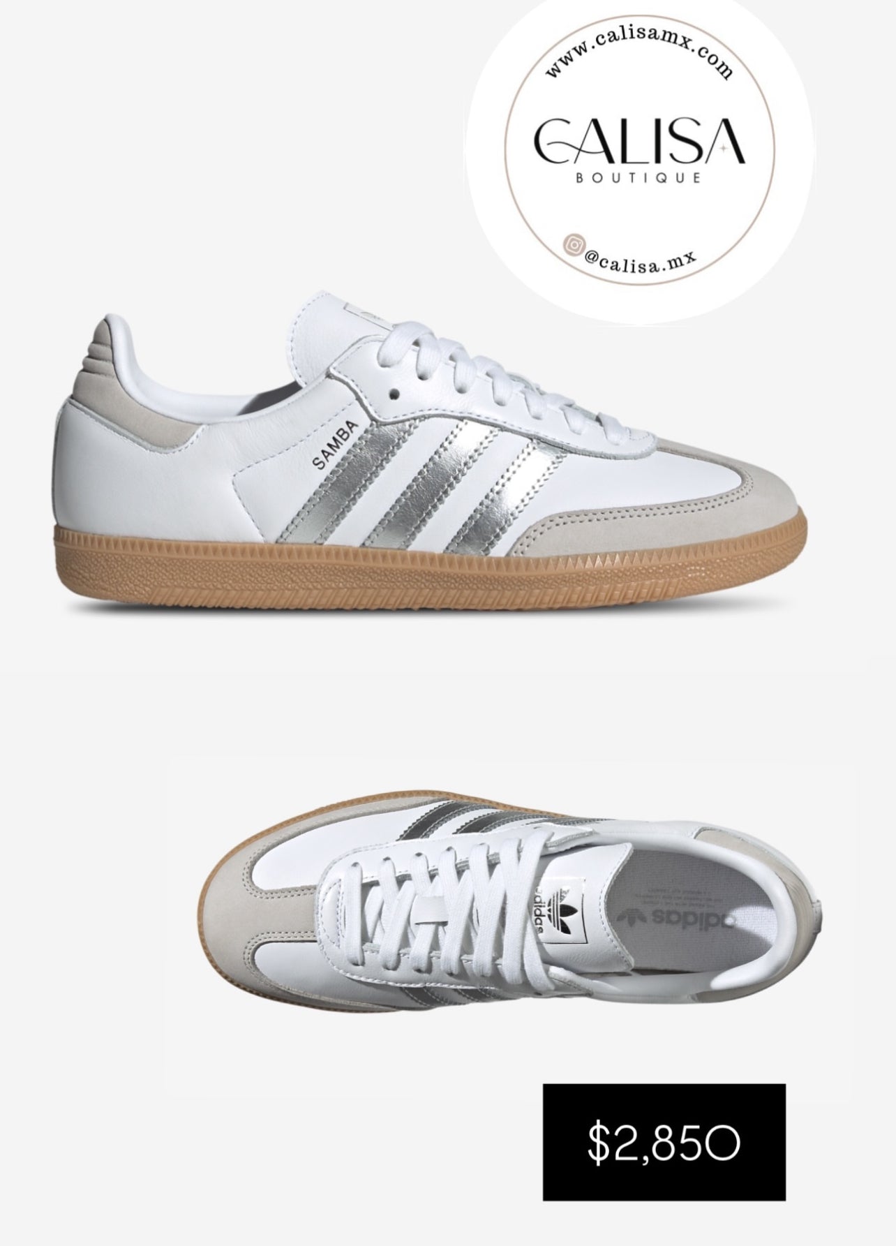 Tenis SAMBA White/Silver/Gum