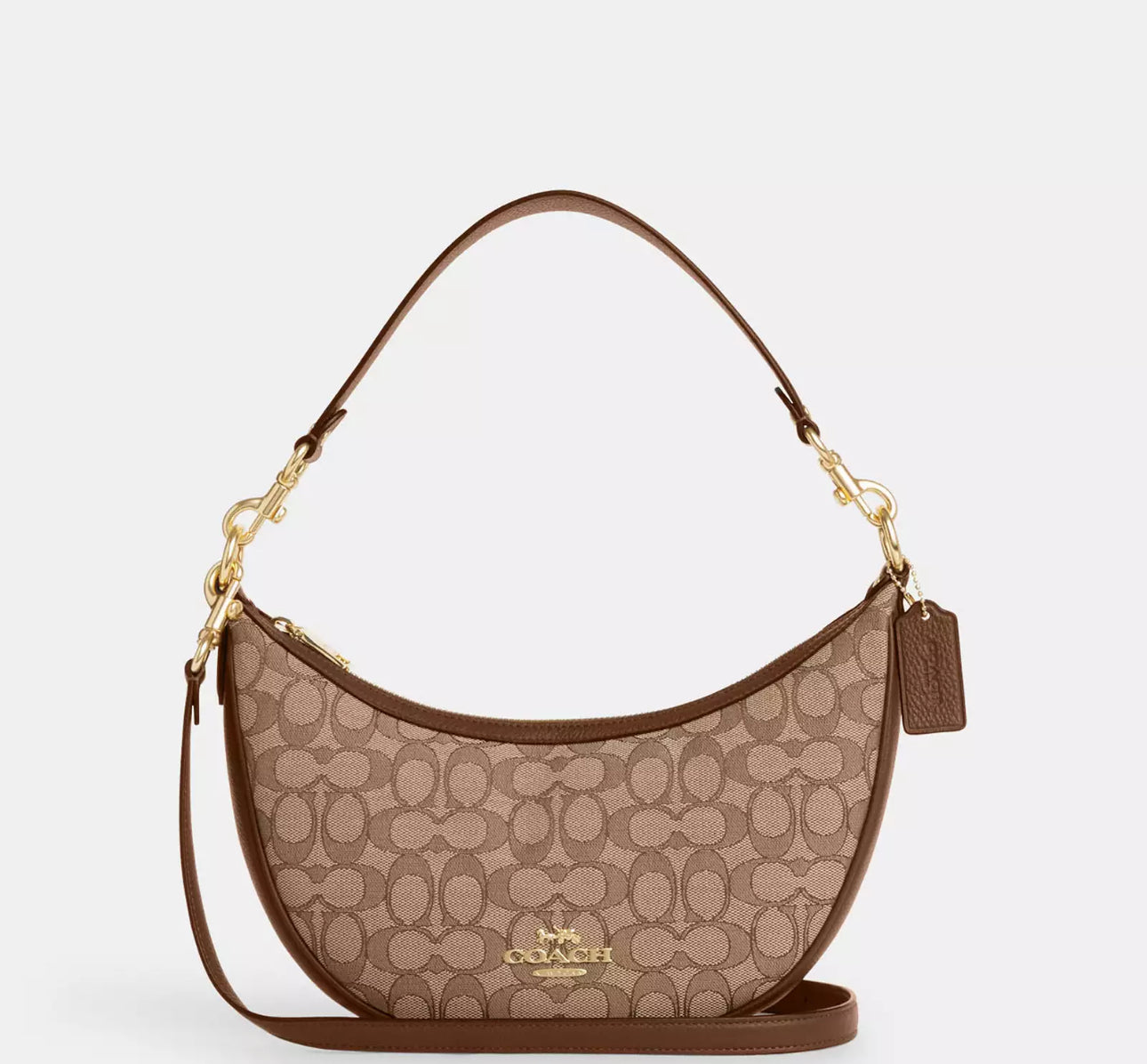 Bolsa Coach estampada shoulder bag