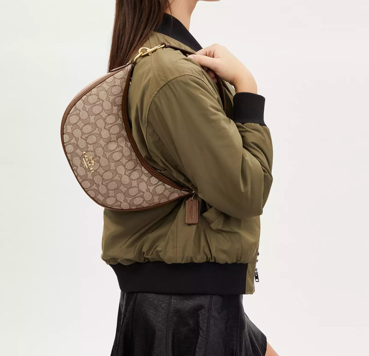 Bolsa Coach estampada shoulder bag