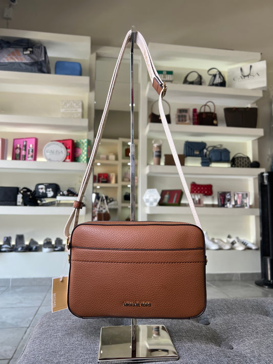 Crossbody Michael Kors Camel strap tela