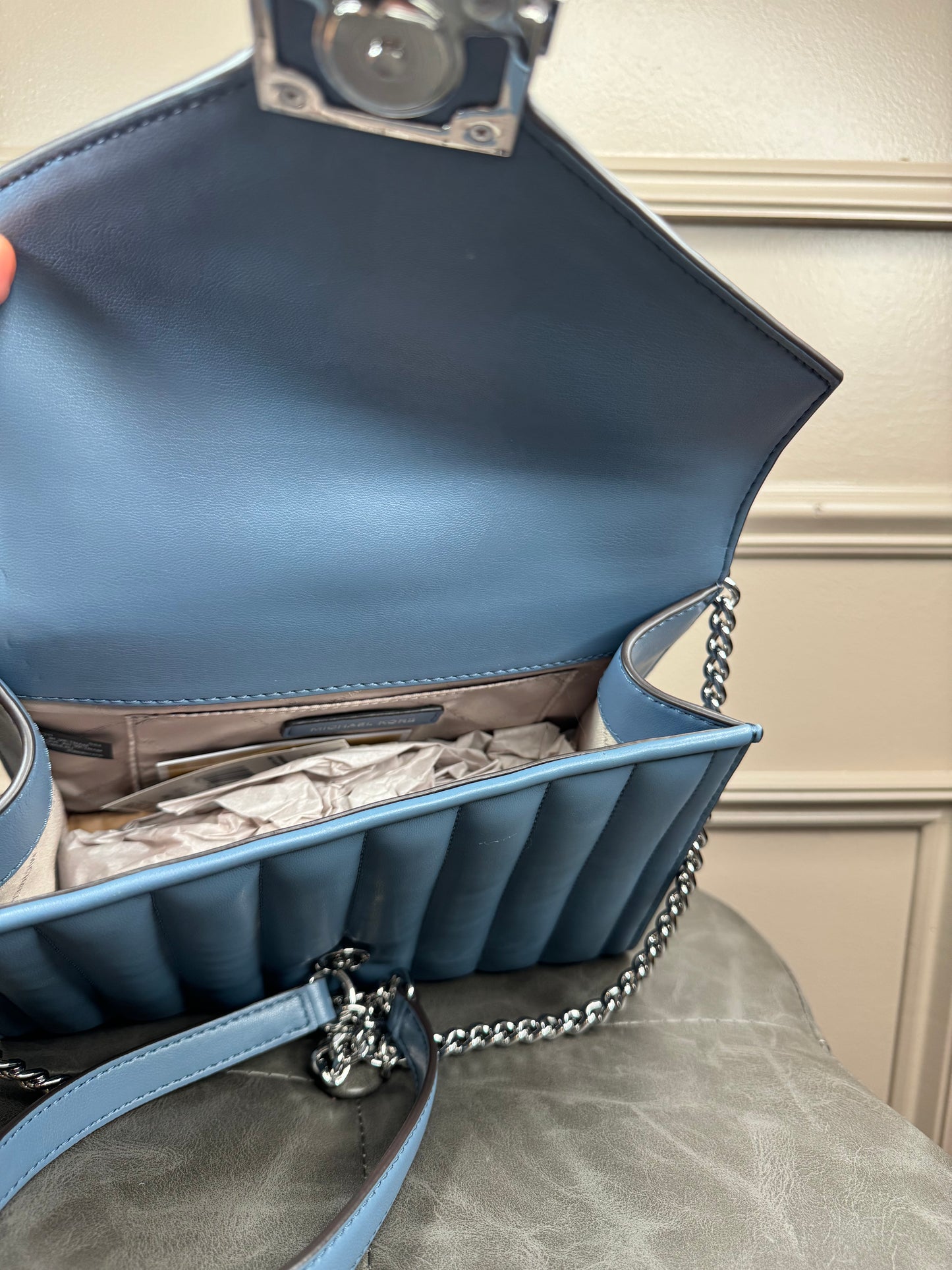 Bolsa crossbody Michael kors azul