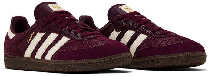 Tenis SAMBA serpiente tintos