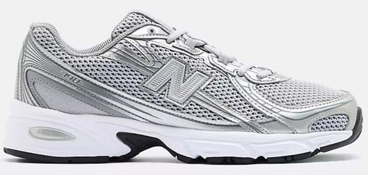 New Balance 740 Castlerock with metallic silver and silver metallic